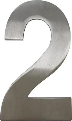 Produktbild von 100 mm Edelstahl Hausnummern Edelstahlzahlen Edelstahlnummern - 2