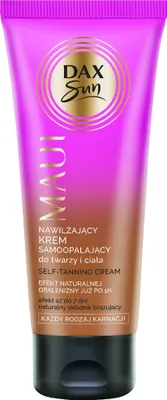 Produktbild von Dax Sun Feuchtigkeitsspendende Selbstbräunungscreme für Gesicht und Körper MAUI - alle Hauttypen 75ml