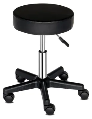 Produktbild von Drehhocker mit höhenverstellbaren 5 Rollen und 360° Drehfunktion