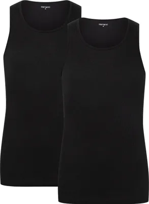 Produktbild von Camano Tank Top 2er-Pack mit flachen Nähten black S