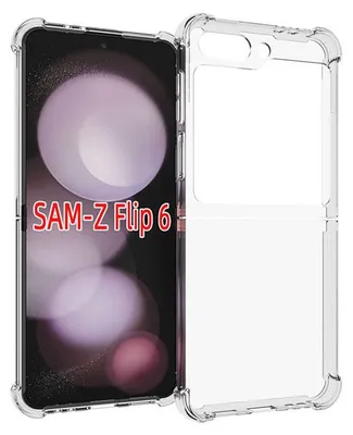 Produktbild von MobyDefend Hülle für Samsung Galaxy Z Flip 6 - Transparente stoßfeste TPU Schutzhülle