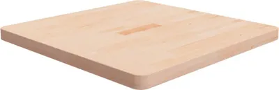 Produktbild von Tischplatte Quadratisch 70x70x4 cm Eichenholz Unbehandelt