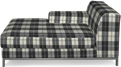 Produktbild von Dekoria Bezug für Kramfors Sofa Recamiere links, schwarz- weiss, Bezug für Recamiere links Kramfors