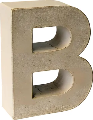 Produktbild von KNORR prandell 3D-Buchstabe "B" Pappmaché 175 x 55 mm