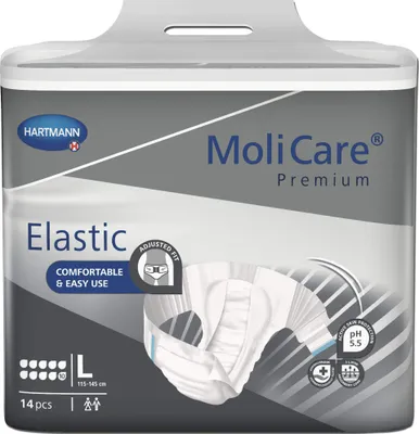 Produktbild von MoliCare Premium Elastic 10 Tropfen Gr. L, 14 St