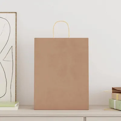 Immagine prodotto di vidaXL Sacchetti di carta 250 pezzi con manici Marrone 32x12x42 cm
