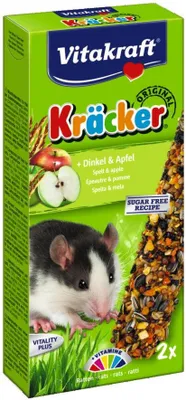 Image de Crackers à l'épeautre et aux pommes Rat 2 en 1 Gebr. de Boon Vitakraft