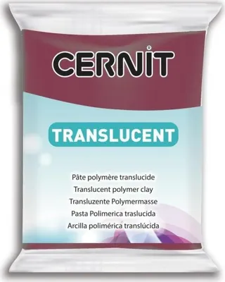 Obrázek produktu pro Cernit Polymer Clay Translucent Polymerová hmota Wine Red 56 g