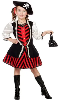 Produktbild von Kostümplanet Mädchenkostüm Piratin Kleid  Gr. 128