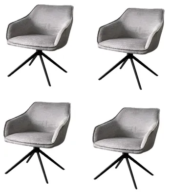 Zdjęcie produktu dla Zestaw krzeseł do jadalni – 4 eleganckie krzesła