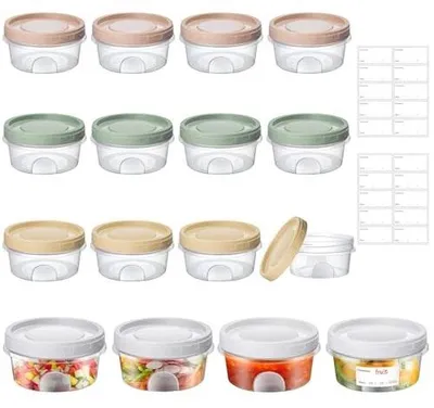 Zdjęcie produktu dla Pojemniki do przechowywania żywności 300 ml zestaw 16 sztuk lunch box