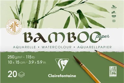 Produktbild von Clairefontaine 2x 2-seitig geleimter Block 20 Bl, 15x10 cm, 250g 975911C
