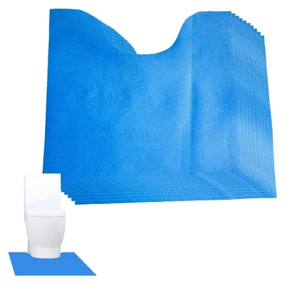 Produktbild von U-förmiger Toilettenvorleger, waschbar | 10-teiliges Set, rutschfeste Badematte für das Badezimmer