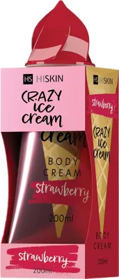 Produktbild von HiSkin Erdbeer-Eiskrem Körpercreme, 200 ml