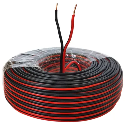 Produktbild von Lautsprecherkabel 10m Rot/Schwarz 1,5 mm² Kupfer Audiokabel Boxenkabel Litze
