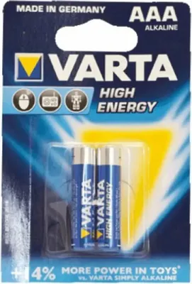 Zdjęcie produktu dla Varta 4903.121.412, Jednorazowa bateria, AAA, Alkaliczny, 1,5 V, 2 szt., 10 lat(a)