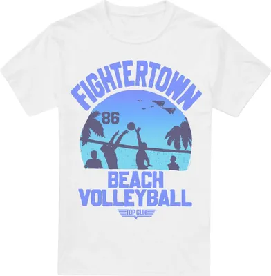 Image de Top Gun - "Volleyball In Jeans" T-shirt pour homme TV7040 (L) (Blanc)