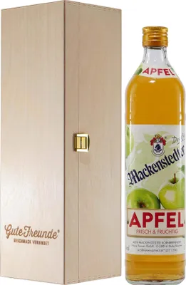 Produktbild von Mackenstedter Apfel Likör mit Geschenk-Holzkiste