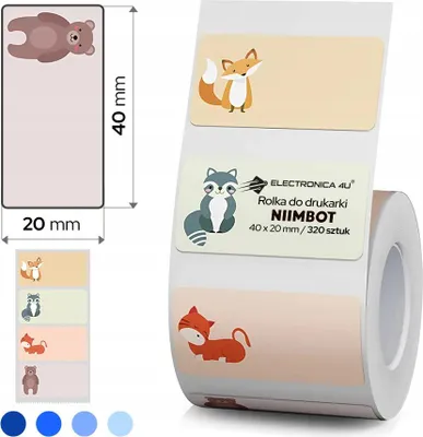 Obrázek produktu pro Samolepicí štítky termální nálepky Niimbot B1 B4 B21 B3S B31 40x20