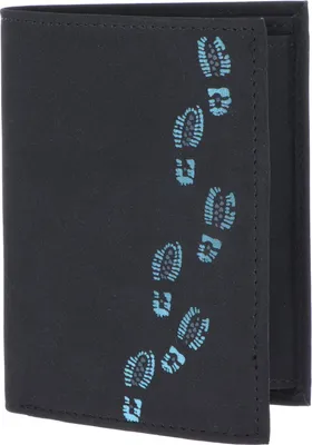 Immagine prodotto di oxmox portafoglio New Cryptan Kombibörse Footsteps Print Cyan Black nero
