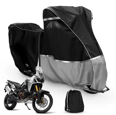 Obrázok produktu pre Ochranná plachta na motocykel, vodeodolná, 420D Oxford, určená pre modely Honda CRF1100L Africa Twin a CB500X