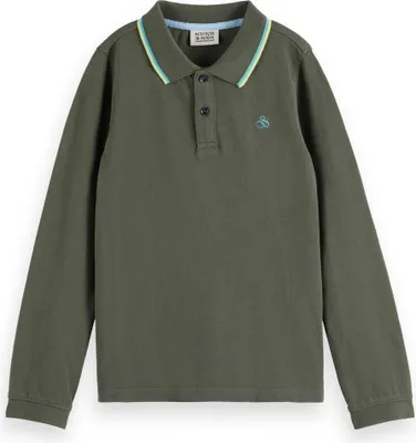 Produktbild von Scotch & Soda Pique Langarm-polo Grün 6 Years Jungen Grün 6 Years