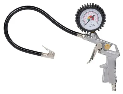 Obrázek produktu pro Pneumatikářská pistole na huštění pneumatik stlačeným vzduchem Pneumatikářská pistole na huštění pneumatik Tlakoměr 8 barů