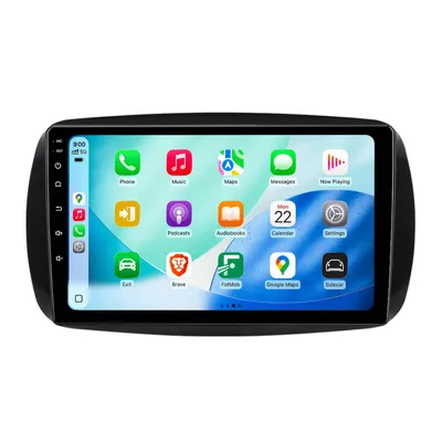 Produktbild von Android Autoradio 9 Zoll 64GB für Smart Fortwo & Forfour 453 (7-Zoll Original-Display) mit CarPlay & Android Auto Navigation & Bluetooth