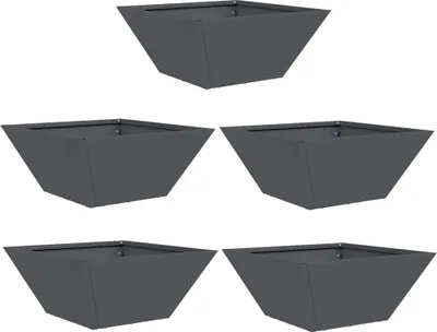 Produktbild von vidaXL Garten-Pflanzgefäß 5 pcs Anthrazit 35 x 35 x 15 cm