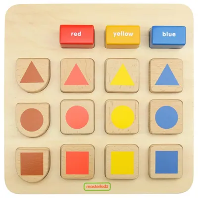 Produktbild von Masterkidz Lerntafel-Formen- und Farbensortierer