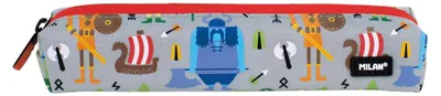 Zdjęcie produktu dla Piórnik Milan Mini Round Vikings Special Series Pencil Case Grey Man Grey One Size