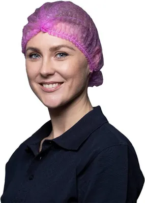 Produktbild von 1000 Klipphauben | Vliesstoff | pink | 52cm | Hauben