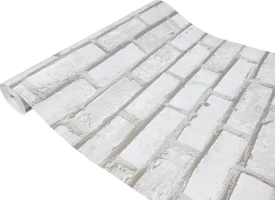Produktbild von Klebefolie Möbel 45x490 cm - Kalkziegel - Möbelfolie Deko-Stil selbstklebend - PVC Folie für kreative Raumgestaltung - Selbstklebende Folie ideal für Küche, Bad und Möbel-Upcycling