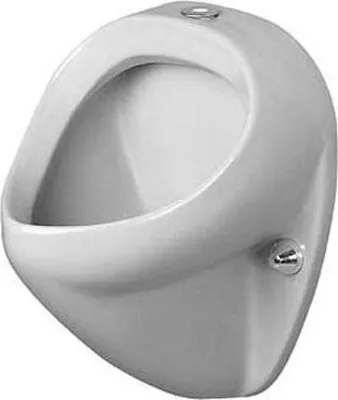 Produktbild von Duravit Urinal JIM 345 x 350 mm, Zulauf von oben, ohne Fliege weiß