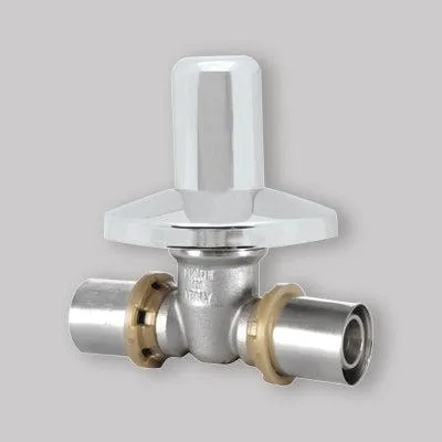 Productafbeelding van Inbouwklep met persfitting voor meerlaagsbuis ICMA, diameter 20 x 20 mm