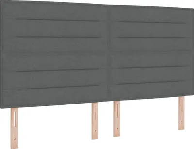 Immagine prodotto di vidaXL Letto a molle con materasso grigio scuro 180 x 200 cm in tessuto