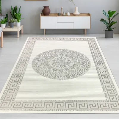 Produktbild von Teppich mit orientalischem Flair | | grau anthrazit Größe - 120 x 170 cm