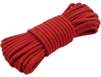 Paracord 4mm rot 30m – 100% Nylon, 7 Adern, 125 kg
