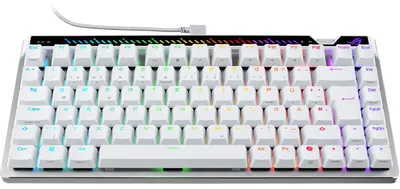 Produktbild von ASUS ROG Falchion Ace 75 HE WHT, Kabelgebunden, USB, Magnetic-mechanical key switch, QWERTZ, RGB-LED, Weiß