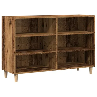 Image de vidaXL Sideboard imitation vieux bois 103,5x35x70 cm Bois composite