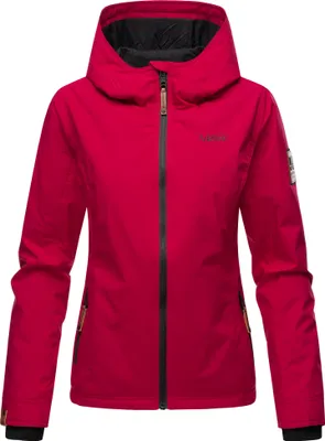 Produktbild von Marikoo Damen Übergangs Outdoor Jacke Windbreaker Regenjacke Brombeere Fuchsia Gr. 40 - L