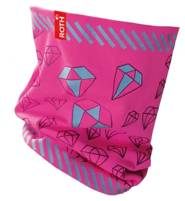 Produktbild von ROTH Kinder-Jersey-Schlauchschal ReflActions "Diamant" pink