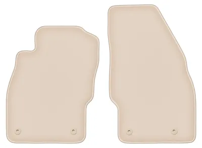 Produktbild von DURBAN Beige Velours-Fußmatten vorne für Opel Adam Schrägheck (2012-)