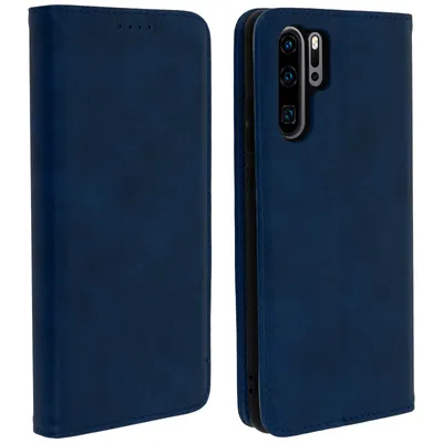 Obrázok produktu pre Avizar, peňaženka s odklápacím vekom, puzdro z umelej kože pre Huawei P30 Pro, tmavomodrá