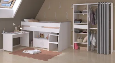 Produktbild von Kinder- und Jugendzimmer "Releave" in weiß Komplett-Set 2-teilig