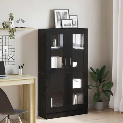 Image de Maison Exclusive - Bibliothèque Chêne noir 82,5 x 30,5 x 150 cm Bois d'ingénierie