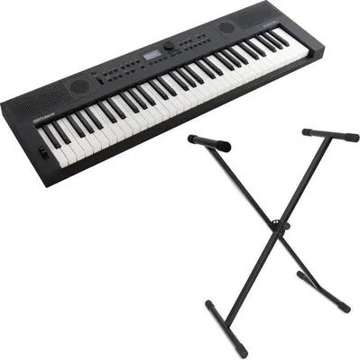 Produktbild von Roland Keyboard GO:Keys5 Graphit mit Keyboardständer
