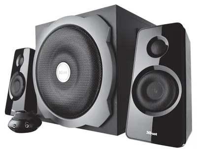 Obrázek produktu pro Trust Tytan, 2.1 kanály/kanálů, 60 W, Univerzální, Černá, IR, Otočné