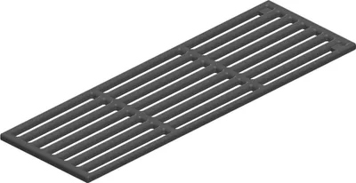 Image de Allgrill Grille en fonte pour barbecue à gaz Chef S 15 x 46 cm Grille de cuisson en fonte