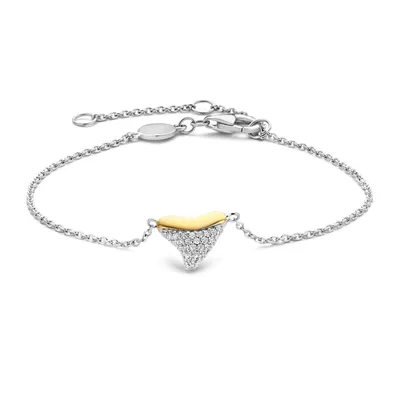 Produktbild von 2997ZY Armband Haifischzahn mit Zirkonia bicolor 2997ZY Ti Sento Milano